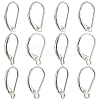   12Pcs 3 Style Sterling Silver Leverback Earring Findings STER-PH0001-36-1
