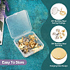 32Pcs 8 Styles 201 Stainless Steel Stud Earring Findings STAS-TA0001-93-4