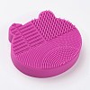 Silicone Makeup Cleaning Brush Scrubber Mat Portable Washing Tool MRMJ-H002-01B-2