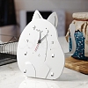 Cat Shape Alarm Clock Ornament DIY Silicone Mold PW-WG44451-01-3