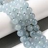 Round Natural Aquamarine Bead Strands G-F289-04-8mm-5