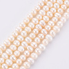 Natural Cultured Freshwater Pearl Beads Strands PEAR-S012-72-6
