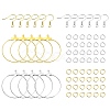 DIY Iron Ring Dangle Earring Making Kits DIY-YW0008-93-1