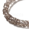 Transparent Crackle Glass Beads Strands GLAA-D025-01H-3