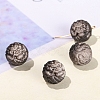 Natural Silver Obsidian Beads PW-WG68458-01-4