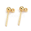 304 Stainless Steel Ball Post Stud Earring Findings STAS-Z035-01G-E-1