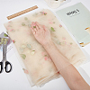 Fruit Pattern Polyester Mesh Fabric DIY-WH0453-07-3