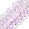 Transparent Painted Glass Beads Strands DGLA-A034-T6mm-A23-2