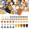 75Pcs 15 Style Silicone Beads SIL-TA0001-34-2