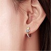 Heart Shape Brass Hoop Earrings EJEW-BB64199-A-2