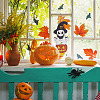 Halloween Theme Wood Pendant Decorations HJEW-WH0043-56-5