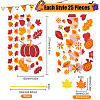 BENECREAT Rectangle Plastic Candy Bags for Thanksgiving Day CON-BC0007-06-2