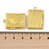 Brass Locket Pendants for Teachers' Day KK-M041-07G-3