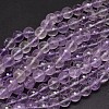 Faceted Natural Ametrine Round Bead Strands G-F266-15-10mm-1