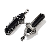 Natural Obsidian Sword Big Pendants G-Q163-08AS-07-2