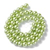 Eco-Friendly Dyed  Glass Pearl Round Bead Strands HY-A002-8mm-RB065-2