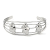 Non-Tarnish 304 Stainless Steel Hollow Open Cuff Bangles BJEW-Q348-03P-09-2