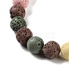 Synthetic Lava Rock Dyed Beads Strands G-H311-08C-07-4