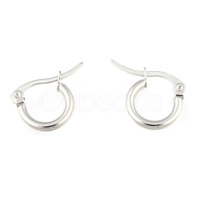 Tarnish Resistant 304 Stainless Steel Hoop Earrings EJEW-F105-36P-1