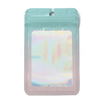 Rectangle Glitter Holographic PVC Zip Lock Bags ABAG-P011-01D-01-1