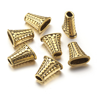 Tibetan Style Bead Cones X-GLF1281Y-NF-1