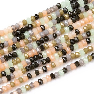 Faceted Glass Beads Strands GLAA-G074-A03-1