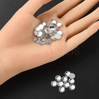 Acrylic Rhinestone Cabochons GACR-YW0001-02-1