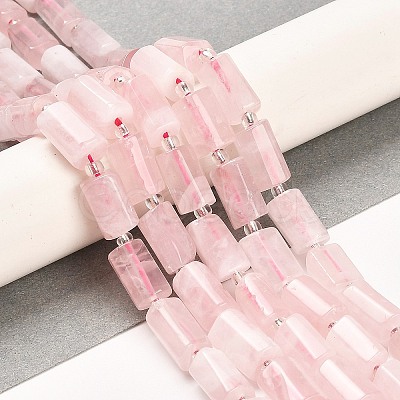 Natural Rose Quartz Beads Strands G-G068-A23-01-1