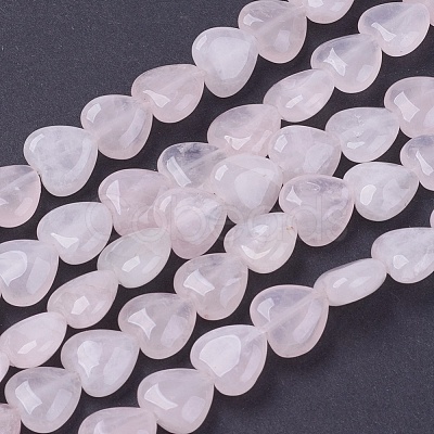 Girlfriend Valentines Day Ideas Natural Rose Quartz Bead Strands X-G-R190-18-1