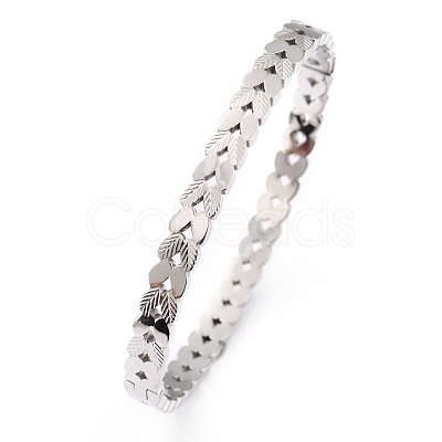 304 Stainless Steel Bangles BJEW-O184-21-1