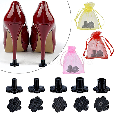 Gorgecraft 10Sets 5 Style TPU Plastic High Heel Stoppers Protector AJEW-GF0005-21B-1