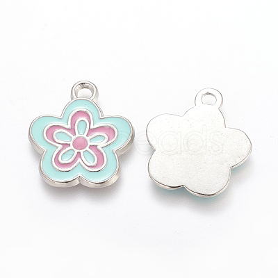 Alloy Enamel Pendants X-EAP073Y-4-1