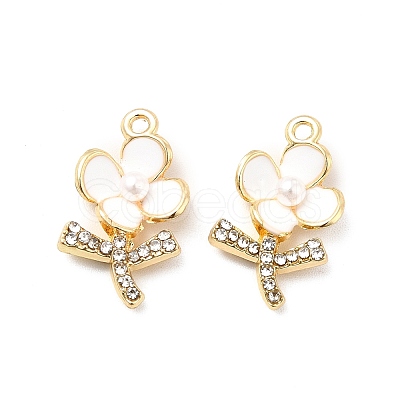 Alloy Rhinestone Enamel Pendants ENAM-K020-02C-1