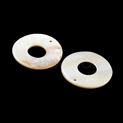 Natural Freshwater Shell Pendants BSHE-G034-13-1