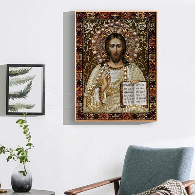 Religion Human Pattern DIY Diamond Painting Kits DIAM-PW0010-48D-1