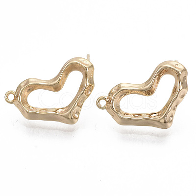 Brass Stud Earring Findings KK-R130-039A-NF-1