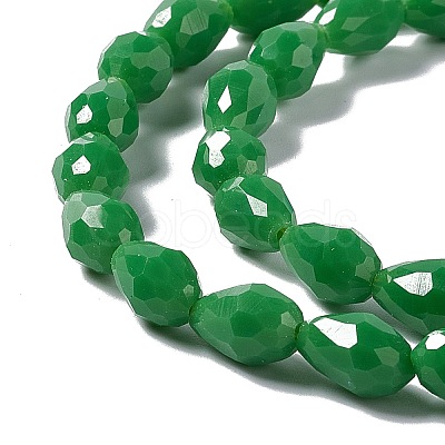 Faceted Glass Beads Strands GLAA-E037-01-M-1