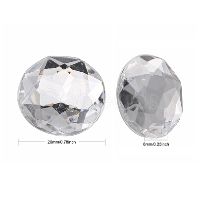 Acrylic Rhinestone Cabochon PGO-20mm38-1