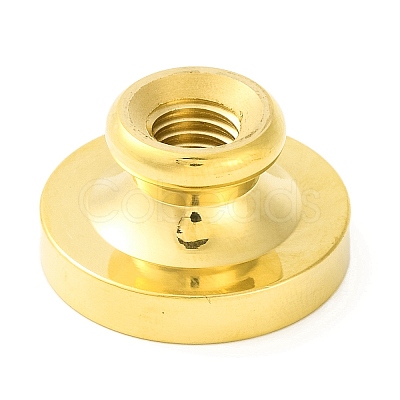 Golden Tone Round Wax Seal Brass Stamp Heads AJEW-Z034-01G-18-1