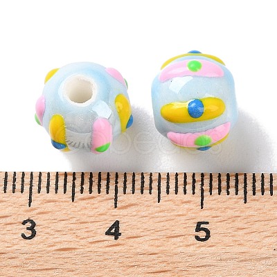 Handmade Porcelain Beads Strands PORC-L078-01H-1