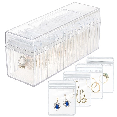 Rectangle Acrylic Jewelry Organizer Storage Boxes PW-WG6545E-02-1