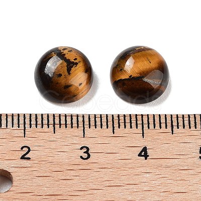 Natural Tiger Eye Cabochons G-G788-C-14-1