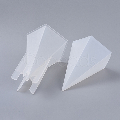 2PCS DIY Pentagonal Aromatherapy Candle Silicone & Plastic Molds DIY-F048-08-1