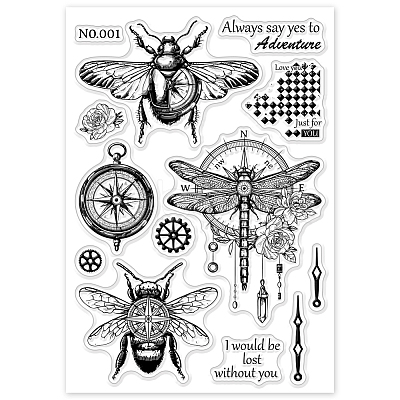 Custom PVC Plastic Clear Stamps DIY-WH0448-0659-1