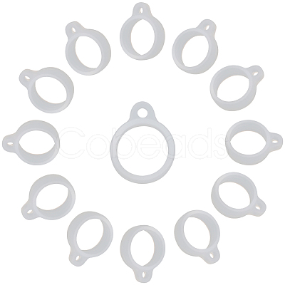 Gorgecraft 60Pcs Silicone Pendant SIL-GF0001-40A-1