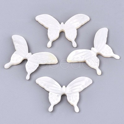 Natural White Shell Beads SSHEL-N032-10-1