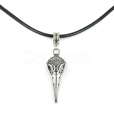 Alloy Bird Pendant Necklaces NJEW-JN04558-05-1