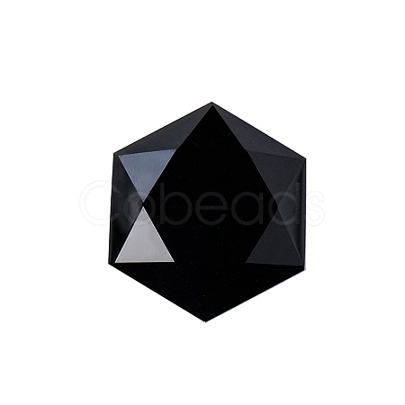 Natural Obsidian Healing Star of David Ornament PW-WG52742-12-1