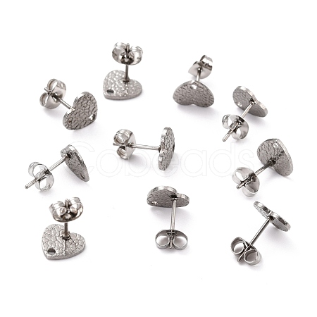 304 Stainless Steel Stud Earring Findings STAS-I183-08A-P-1