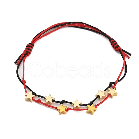 Nylon Thread Braided Beads Bracelets BJEW-TA00545-1